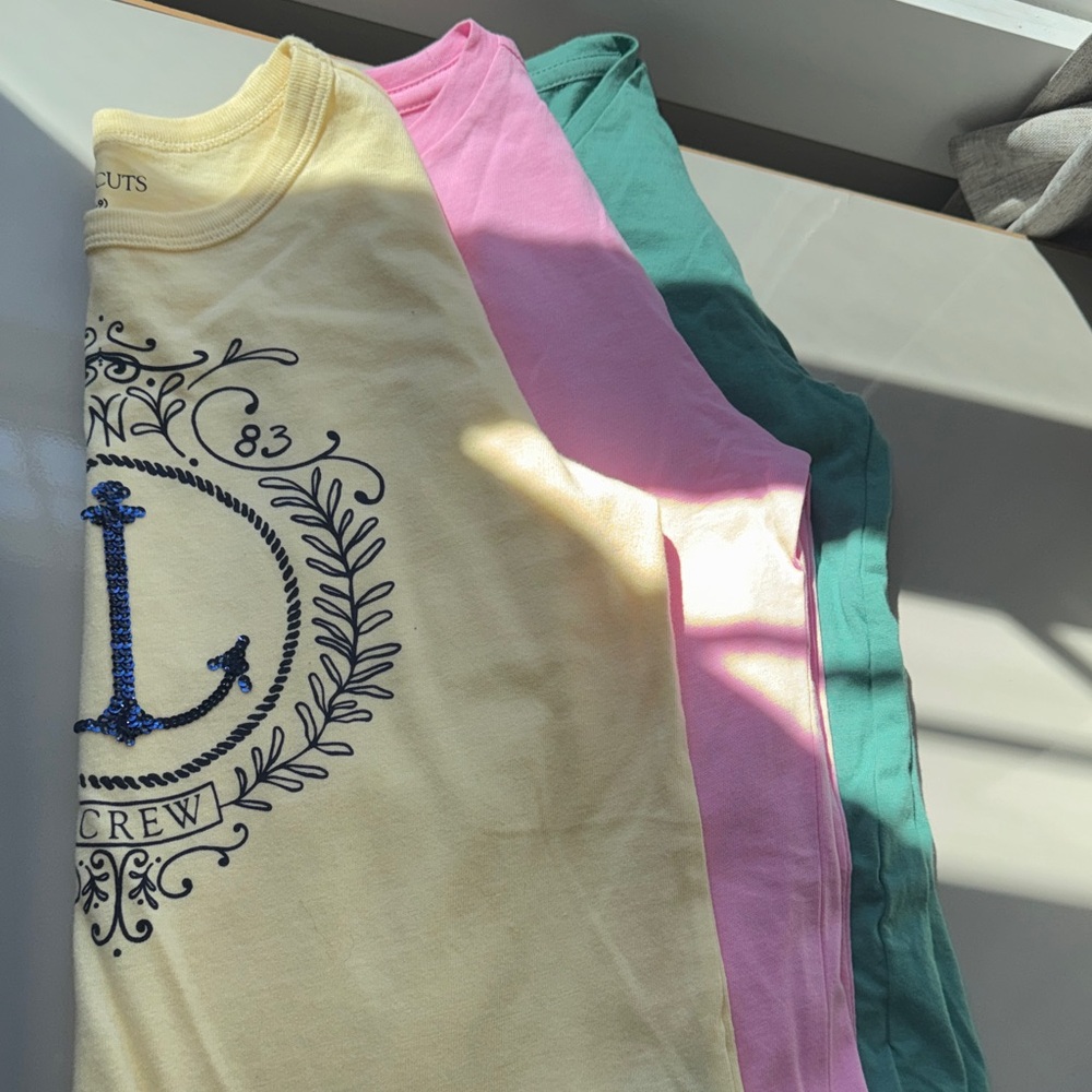 Kids long sleeve tee - Yellow, Pink, Teal
